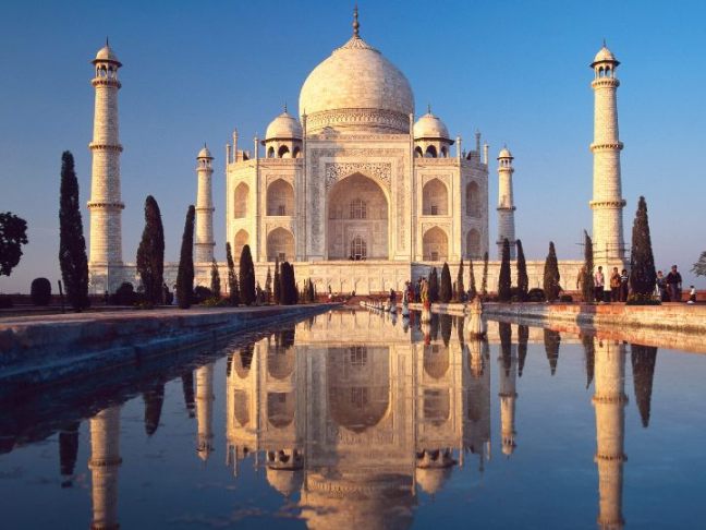 Taj Mahal is one the most visited spots by foreign tourists