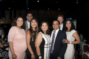 The Johl Family at the 2016 California State Fair Gala (Pictured left to right, front row: Anu Johl Singh, Sureena Johl, Prabhjot Johl, Sarb Johl, and Kiran Johl Black. Pictured left to right, back row: Mithu Singh and Cameron Black.)